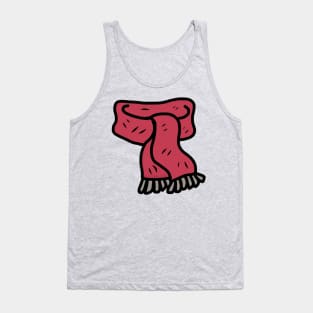 Cranberry Red Scarf Tank Top